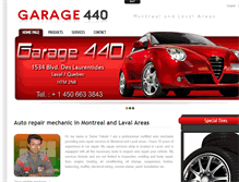 Tablet Screenshot of garage440.com
